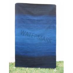 Blue and Black Rug